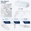 Ultra-Slim Bidet Attachment for Toilet Seats – Non-Electric Dual Nozzle