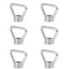 6Pcs 304 Stainless Steel Eye Nut M10 Ring Triangle Shape
