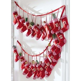 Advent Calendar Red Sock