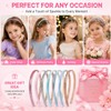 6 Pack Thin Glitter Headbands for Girls, Sparkly Sequin Toddler