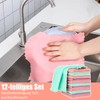 taonganui Pack of 12 Microfibre Cloths Microfibre Kitchen Cleaning Cloths