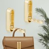 cobmiraln Gold Coat Hooks Foldable Wall Hook - Heavy-Duty Alloy