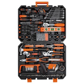 CARTMAN 238-Piece Socket Wrench Auto Repair Tool Combination Package Mixed General Household Hand Tool Set Tool Kit with Plastic Toolbox Storage Case