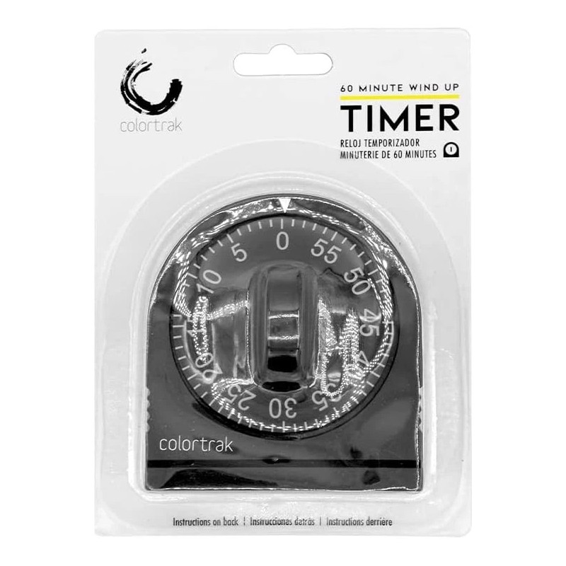 Colortrak 60 Minute Wind Up Timer, Visual Mechanical 1 Count