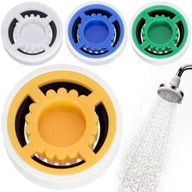 BEIQIYA 4pcs Shower Flow Reducer Limiter, GPM 1.5/1.8/2.0/2.5, Shower Head Water Saver Adapter Set, Water Flow Restrictor for Bathroom Toilet Kitchen- 4 Colors