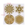 GUMEI 7 Chakra Copper Energy Tower Orgonite Stickers DIY Pyramid