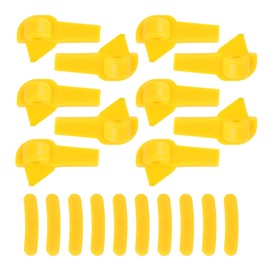 Tyre Removal Head, Rim Edge Changer Protector, Tyre Assembly Head Duck Insert Tool, 10 Front and 10 Rear Inserts, Nylon Tyre Disassembly Assembly Head Part Machine Protection Accessories