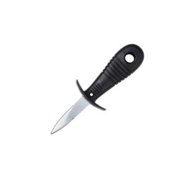 FACKELMANN Coltello per ostriche in acciaio inox e manico in polipropilene nero 19,5 x 5 cm. 1 pezzo.
