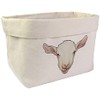 Large 'Cute Goat Face' Canvas Organiser/Storage Bag (OR00016888)
