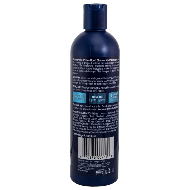 Luster's SCurl Free Flow Charcoal Mint Shampoo