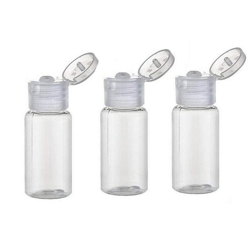 12 pieces 15 ml/ 0.5 oz Empty Refillable Transparent Plastic