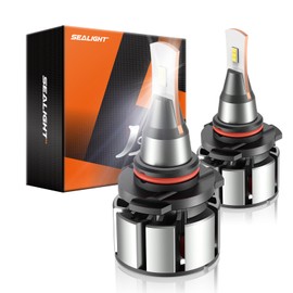 SEALIGHT 9006 LED Bulb, 36000LM 800% Brighter, HB5 Bulb 6500K Cool White, Plug-N-Play IP68 Waterproof, Pack of 2