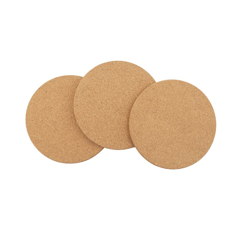 Thirstystone Cork 3 Pack Trivet, Tan, Brown