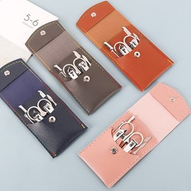 Premium 7-Piece Nail Care Kit with Pouch (Nail Clippers & Cuticle Remover) for Ingrown Toenails - Gift Set Self-treatment Silver/Baby Pink 6ea