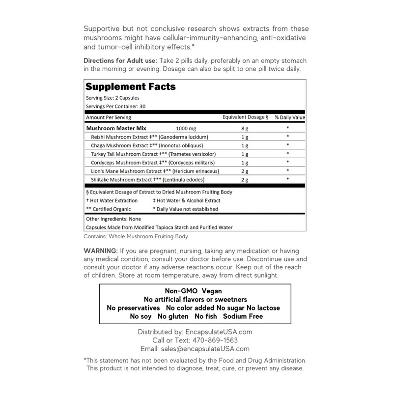ENCAPSULATE Six Mushroom Blend