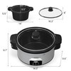 Sunvivi 4QT Programmable Slow Cooker with Locking Lid, Removable Ceramic