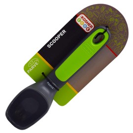 Parve Green Ice Cream Scooper – Non Stick Silicone Scooper for Serving Hot and Cold Foods – Color Coded Home and Kitchen Accessories by The Kosher Cook