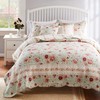 Greenland Home Antique Rose 100% Cotton Heirloom-Quality Quilt Set, 5-Piece