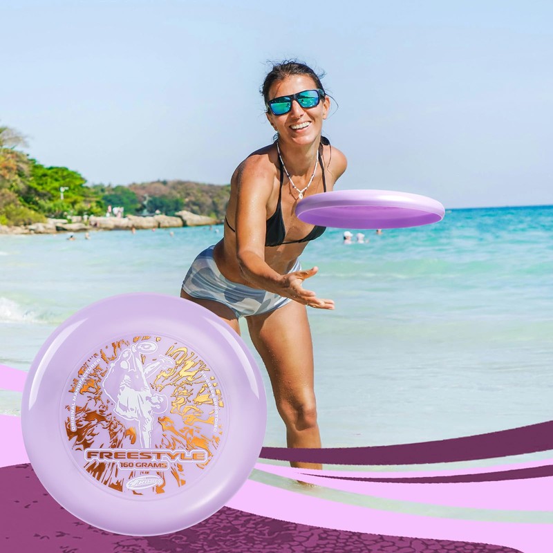 FRISBEE Freestyle Disc 160g, 10.5 Inch, Durable and Flexible PE