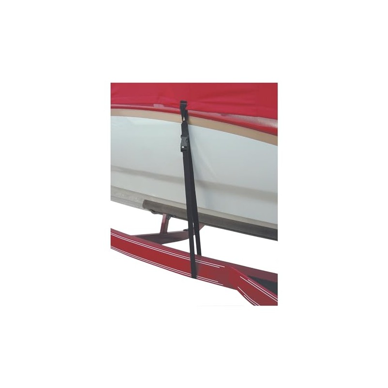 BoatBuckle Snap-Lock Boat Cover Tie-Down, (6-Pack), 1-Inch x 4-Feet