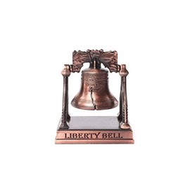 Generic Liberty Bell with Metal Stand, Copper, Classic, Decorative Figurine