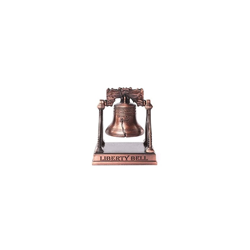 Generic Liberty Bell with Metal Stand, Copper, Classic, Decorative Figurine