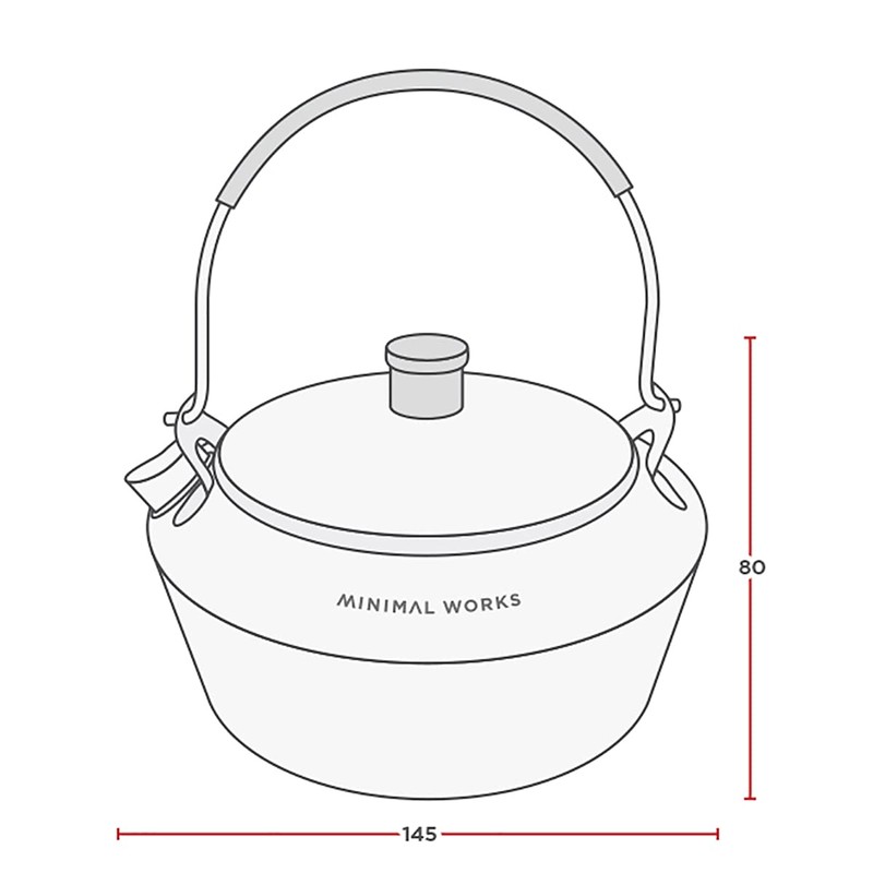 Minimal Works Mini Kettle Bogle Stainless MGTW-KB000-GO0ST