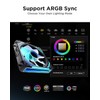 AsiaHorse COSMIQ-RE-Black 120mm Case Fan, Infinity Mirror FDB Reverse Fan