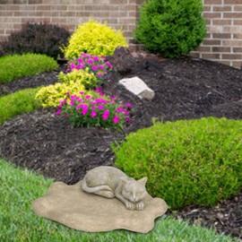 Luocute Pet Monument Tombstone, Imitation Stone Pet Memorial Tombstone Cat Dog Commemorative Resin Crafts Gravestone for Lawn Garden Outdoor Yard, (4)