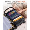 Vokelater Suitcase Organizer, Travel Luggage Organizer Hanging Shelves Packing Cube