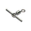 Mustad Cross Line Crimp with Rolling Swivel sz 7