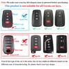 QBUC for Toyota Key Fob Cover with Keychain Suitable for