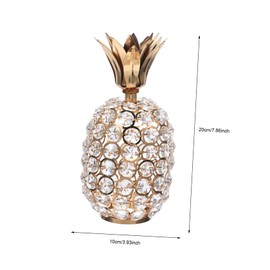 ORFOFE Crystal Pineapple Figurine Decorative Fruit Sculpture for Living Office and Holiday Decor and Tabletop Ornament Stable Structure Design