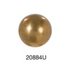 B&P Lamp® 3/4" Diameter Brass Ball Finial, 1/4-27F, Unf