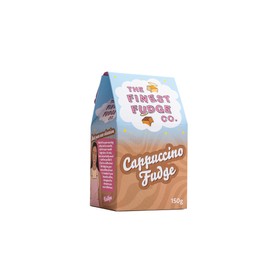 The Finest Fudge Co. Cappuccino Fudge, 150g, Coffee Fudge Snack, Fresh Made, Soft Texture, UK