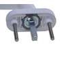 Aqbau® PVC window handle, white, 1 piece, window olive plastic