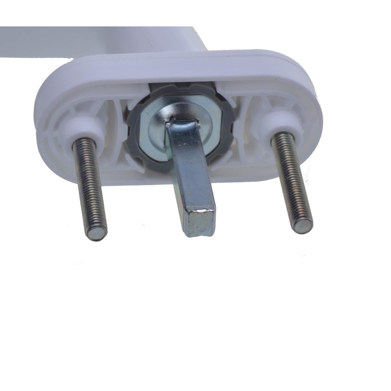 Aqbau® PVC window handle, white, 1 piece, window olive plastic
