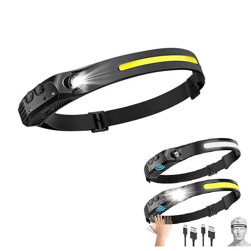 LED Headlamp Rechargeable ( 3Pack/ 2Pack/1Pack )- 230° COB Super