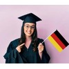 Pack of 25 Germany Handheld Flag, German Decor Hand Held