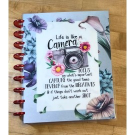 Handmade Life is Like a Camera Cover Set for use with the Classic Happy Planner