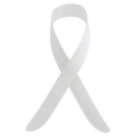 A-S Collar Core Good Lins Boat Bottom 90 mm Azuma Figure Collar Core Saaya Type Woven Pattern Dressing Accessory Japanese Dress Accessory Made in Japan, white