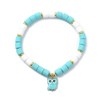 Hemasa Polymer Clay Column Beaded Stretch Bracelets Owl Charms For