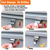 YUNFOOK 14 Pcs Vinyl Siding Hooks, Stainless Steel No-Hole Hangers