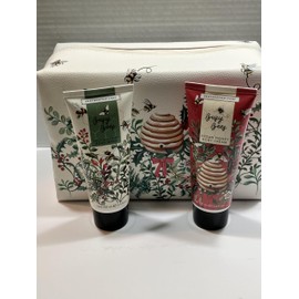 Heathcote & Ivory Busy Bees Holly Garland Vegan Bodycare Duo Bag Wash & Hand Cream