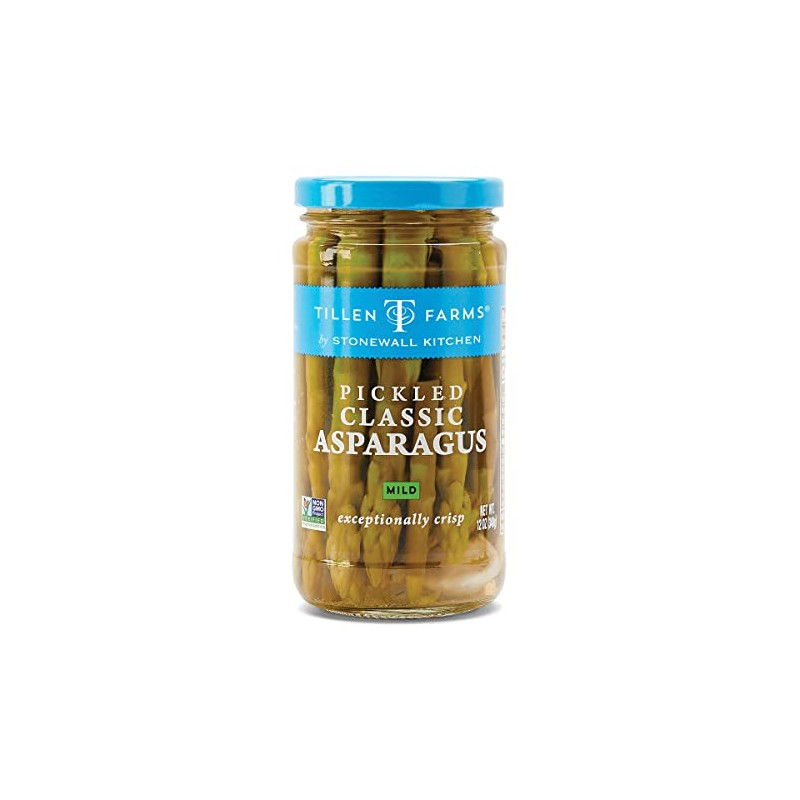 Tillen Farms Mild Pickled Asparagus, 12 Ounce (Pack of 6)