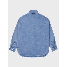 PAOLA RIBONI Womens Denim Jacket Wash Jean Jacket Coats With Pockets (US, Alpha, X-Large, Regular, Regular, Blue)