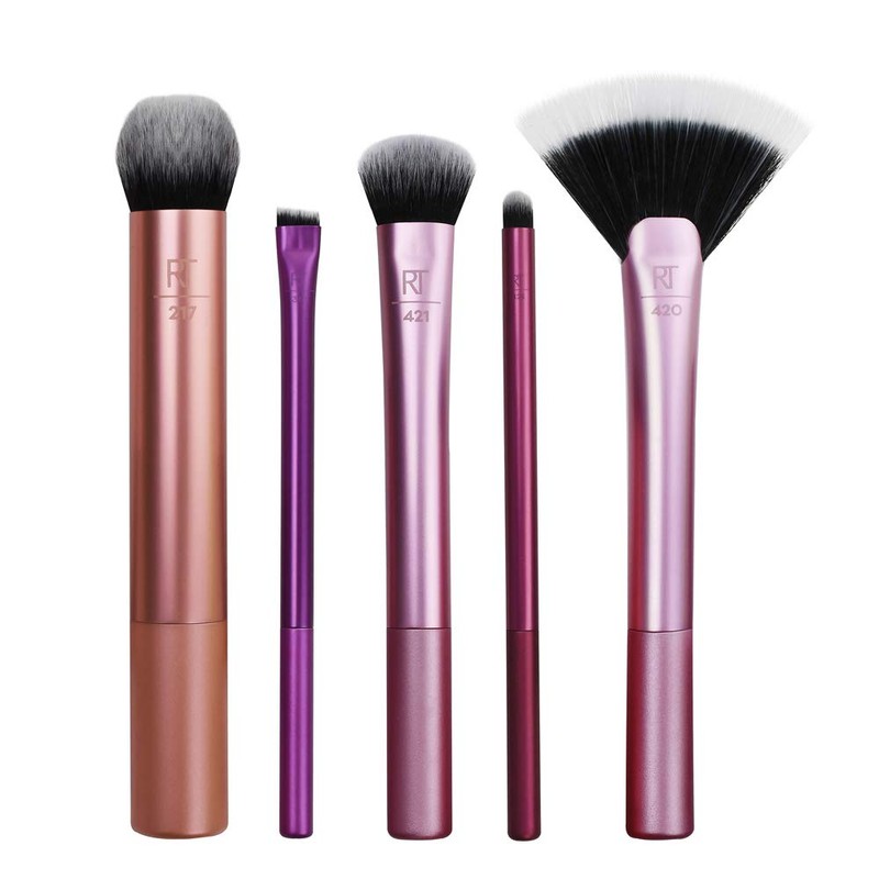 Real Techniques Artist Essentials Makeup Brush Set, For Foundation, Blush,