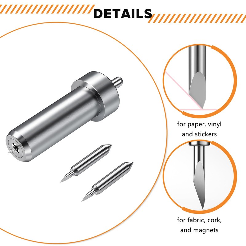 ZWWOGE Pack of 6 Tungsten Steel Cutting Blades for Cricut