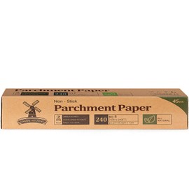 Unbleached Parchment Paper for Baking, 12 in x 240 ft, 240 Sq.ft, Baking Paper, Non-Stick Parchment Paper Roll for Baking, Cooking, Grilling, Air Fryer and Steaming