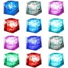 Xrten 12 Pieces Colorful Luminous Ice Cubes LED Ice Cubes